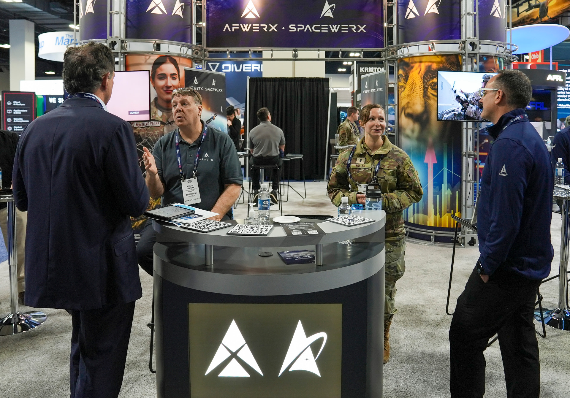 AFWERX SpaceWERX booth conversations